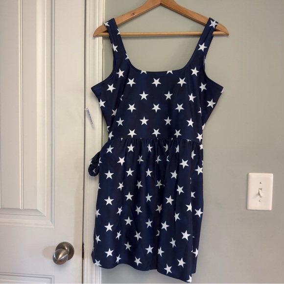 Old Navy Star Print Swim Dress Navy White Size XL NWT - Picture 3 of 3